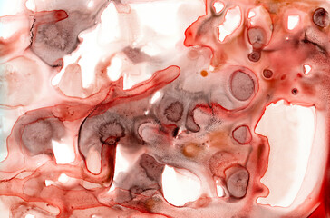 Blood looking watercolor art