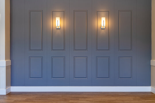 Wooden panels wall design