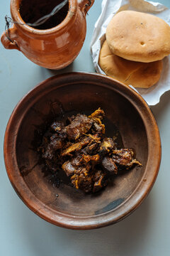 Homemade arabic meat dish in bowl