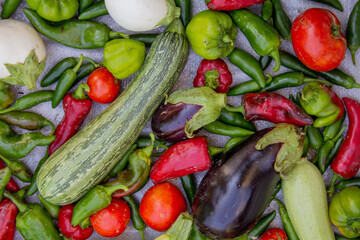Garden veggies harvest in September