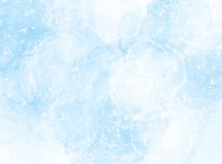 Winter snowy background, blue frozen surface with snow, vector illustration