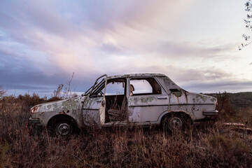Abandoned car