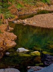river in the mountains
