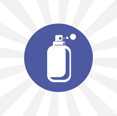 Spray isolated simple solid vector icon