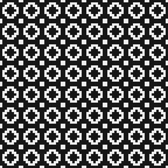 Fototapeta premium Abstract Cross Pattern Dots Logo generative computational art illustration