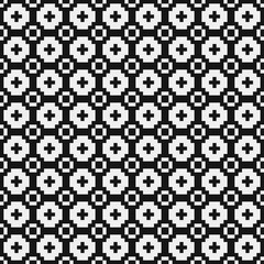 Fototapeta premium Abstract Cross Pattern Dots Logo generative computational art illustration