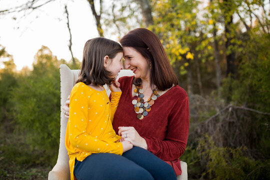 Happy Mother and Daughter