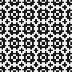 Fototapeta premium Abstract Cross Pattern Dots Logo generative computational art illustration