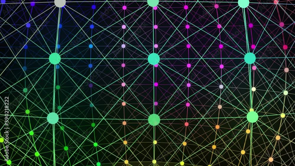 Poster 4k abstract gradient 3d wireframe background 3d rendering