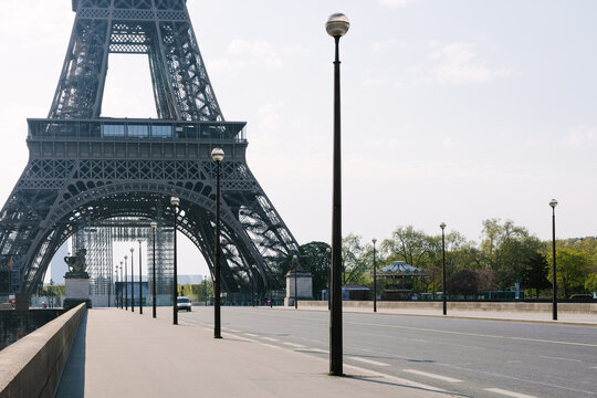 Eiffel Tower in Paris during lockdown