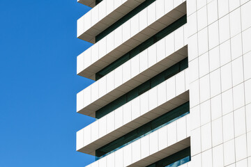 Office skyscrapers in downtown district