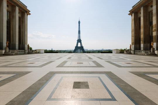 Eiffel Tower in Paris during lockdown