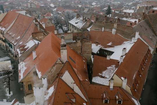 Tile roofs of Sibiu