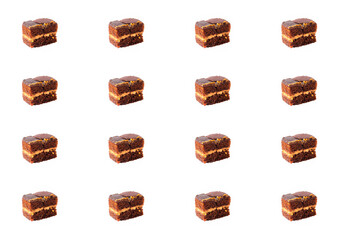 seamless cake textures on a white background