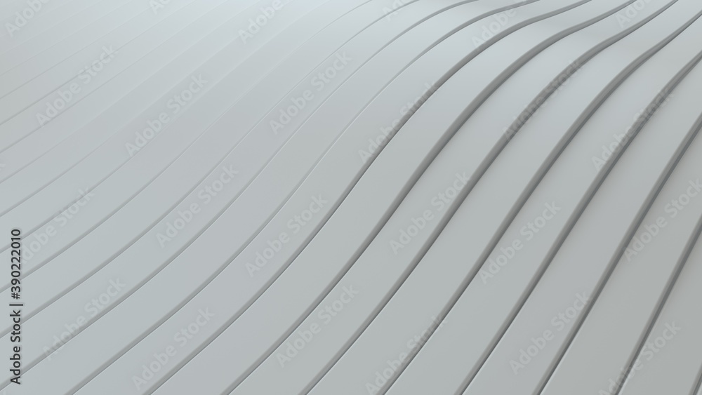 Poster abstract background with white wavy stripes. abstract cut paper stripes. soft light effect. modern w