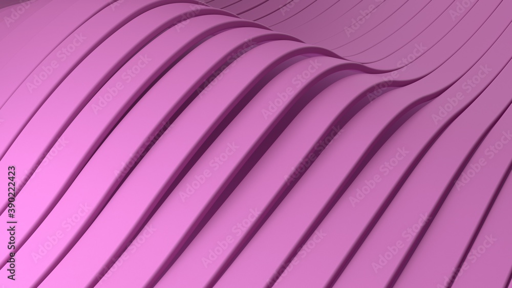 Poster abstract background with purple wavy stripes. abstract cut paper stripes. modern background template