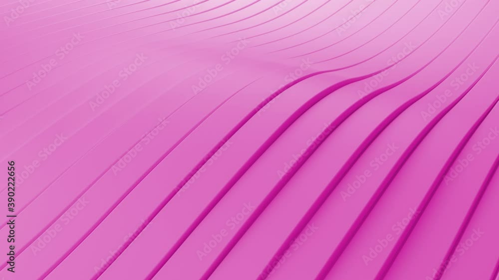 Poster abstract background with pink wavy stripes. abstract cut paper rippling stripes. modern pink backgro