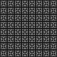 Abstract Cross Pattern Dots Logo generative computational art illustration