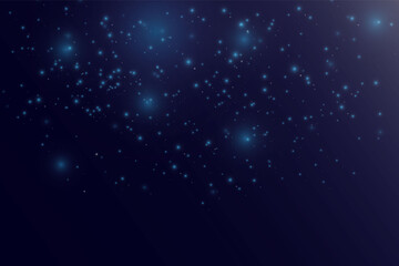 Fototapeta premium Blurred bokeh light on dark background.