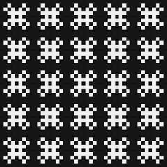 Abstract Cross Pattern Dots Logo generative computational art illustration