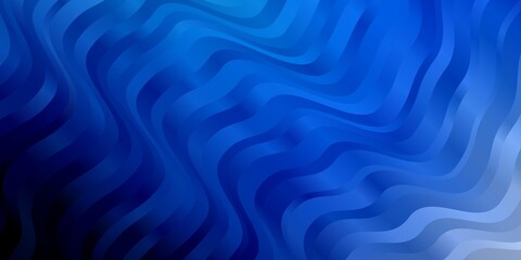 Dark BLUE vector template with curved lines.