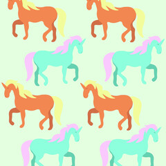 Unicorn Pattern Background 