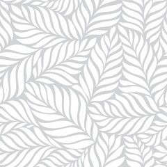 seamless grey and white floral background