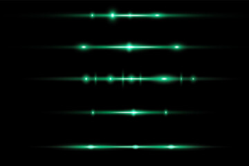 horizontal lens flares pack, laser beams, beautiful light flare.