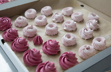 pink and white marshmallow