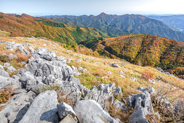 秋の四国カルスト
