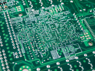 printed circuit motherboard for the server computer workstation, processor system isolated on a...