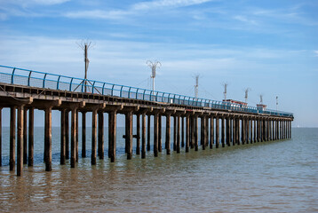 Fototapeta na wymiar Felixstowe Pier on the Suffolk coast, UK