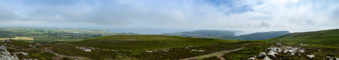 Panorama of the South of the Isle of Man 