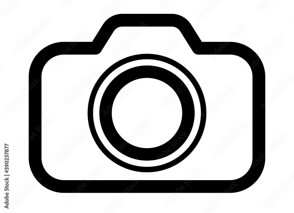 Poster camera icons set vector. photo camera icons isolated. icons for apps and websites. editable stroke. 