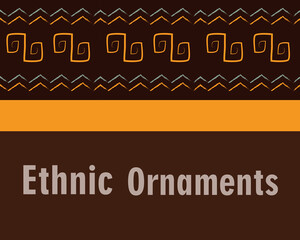 ethnic handmade ornament boho style, geometric