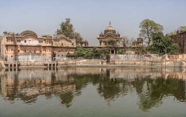 Obraz premium Govardhana City in Uttar Pradesh, India