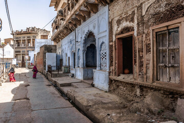 Obraz premium Govardhana City in Uttar Pradesh, India