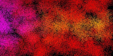 Dark pink, yellow vector template with wry lines.