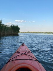 canoe on lake