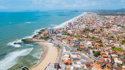 Barra Velha SC. Aerial view of the city of Barra Velha in Santa Catarina, Brazil