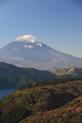 芦ノ湖と富士山