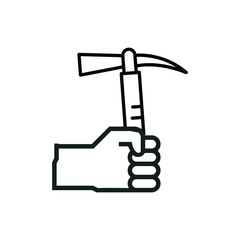 hammer in hand icon