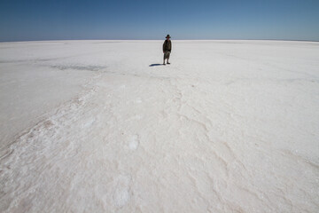Lake Eyre salt lake,  South Australia