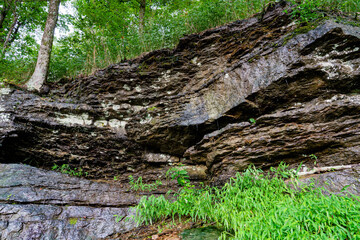 Rock Wall With Dripping Water