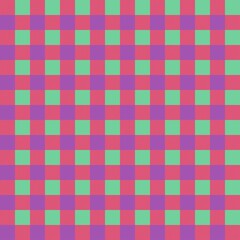 Colorful plaid seamless pattern. Tartan plaid for dress, skirt, flannel shirt, autumn, winter fabrics, background. Buffalo check gingham style. Vector flat illustration.