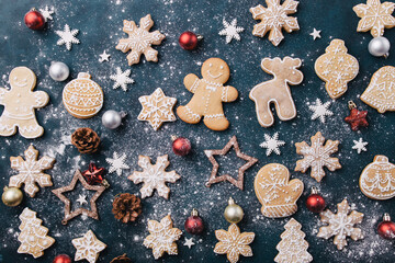 Christmas background food texture