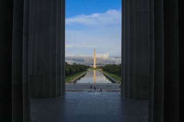 View of Washington Monument from Lincoln Memorial