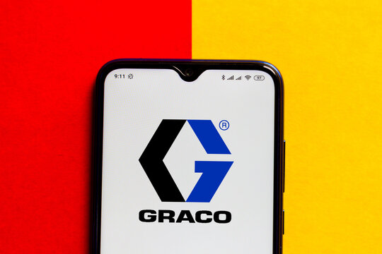 November 4, 2020, Brazil. In this photo illustration the Graco logo seen displayed on a smartphone.