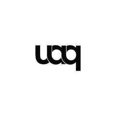 uaq letter original monogram logo design