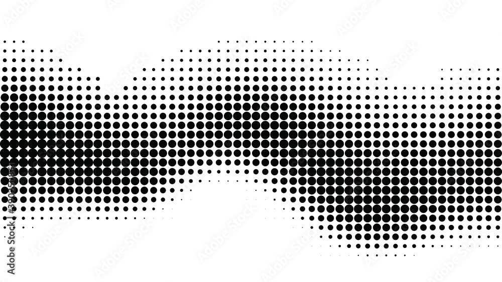 Poster gradient halftone. vintage halftone background. halftone wave. abstract pattern. vector illustration